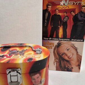 Nsync jewelry box and Vhs tape with Britney Spears